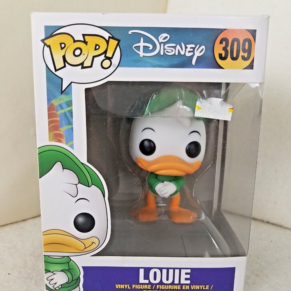 Funko Pop! Louie Duck #309, Disney vinyl figurine Ducktales green sweater